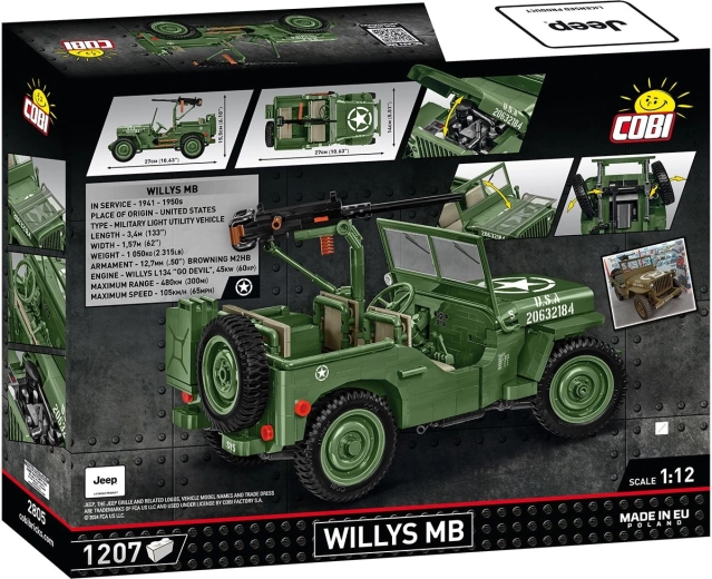 Εμβληματικό Jeep Willys MB σε κλίμακα 1:12