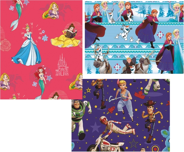 Χριστουγεννιάτικο χαρτί περιτυλίγματος Disney 0,7 × 2 m - 1 τεμάχιο