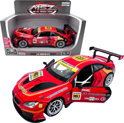 Μεταλλικό μοντέλο BMW M6 GT3 1:24 κόκκινο