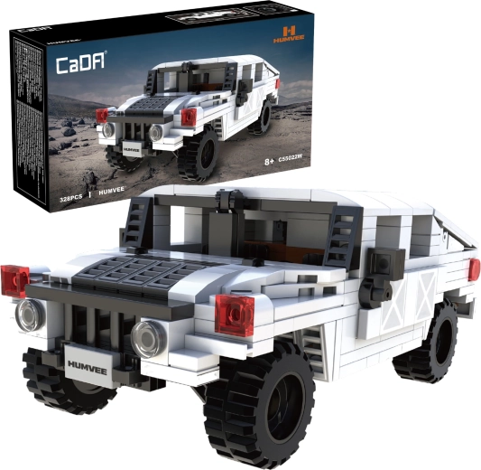 CaDA Humvee λευκό όχημα εκτός δρόμου από κατασκευαστικό σετ