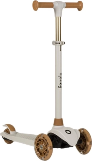 Παιδικό τρίτροχο πατίνι LIONELO Jessy με ροδάκια LED – Grey Brown
