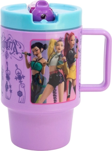 Μεγάλο πλαστικό ποτηράκι με στόμιο 530 ml K-pop: κυνηγοί δαιμόνων - 1 τεμάχιο
