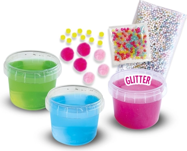 Τρία χρώματα slime για ανάμειξη