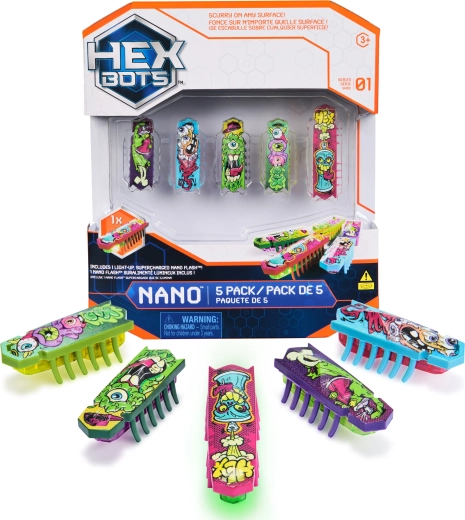 Hexbots Nano σετ 5 μικρο-ρομπότ από τη Spin Master