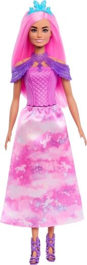 Κούκλα Barbie με ροζ μαλλιά