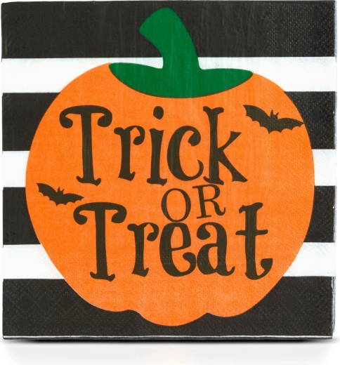 Χάρτινες χαρτοπετσέτες Halloween με κολοκύθα, 33 × 33 cm, 16 τεμάχια