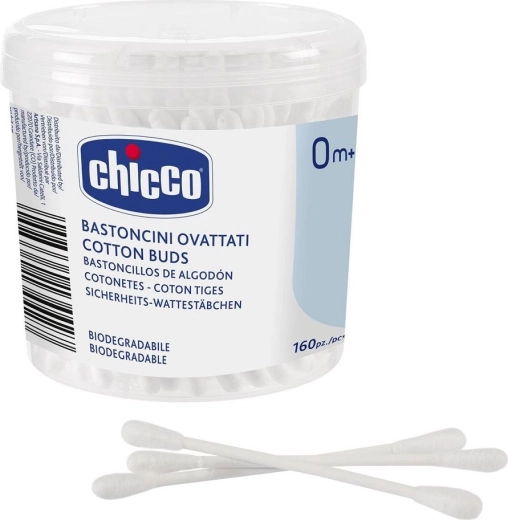 Μπατονέτες Chicco από 100% βαμβάκι 160 τεμ.