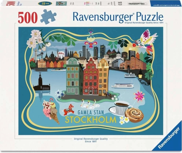 Παζλ Ravensburger Παλιά Πόλη Στοκχόλμη 500 κομμάτια