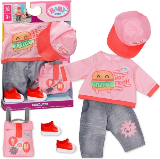 Σετ ρούχων BABY born Snack Shop για κούκλα 43 cm