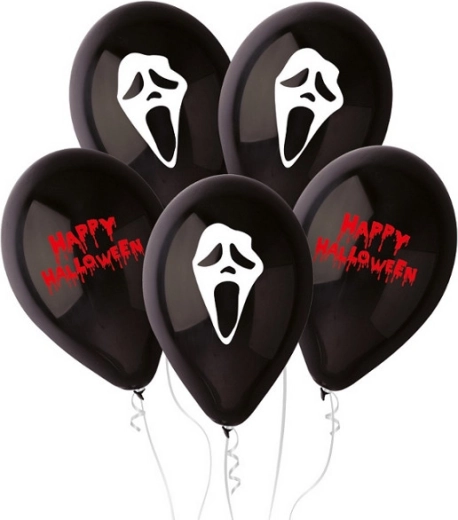 Παστέλ premium μπαλόνια Gemar 12" τρομακτικό Halloween (5 τεμ.)