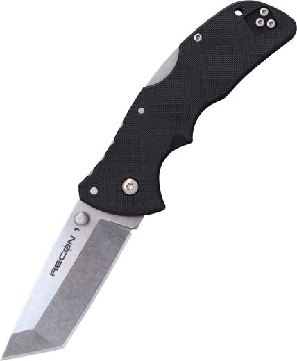 Cold Steel Mini Recon 1 Tanto πτυσσόμενο μαχαίρι τσέπης 7,3 cm, μαύρο, Griv-Ex