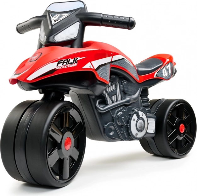 Κόκκινη παιδική μοτοσικλέτα FALK Racing Team για παιδιά από 1 έτους