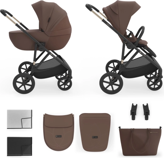 KINDERKRAFT συνδυαστικό καρότσι 2σε1 Prime 3 – Velvet Mocca