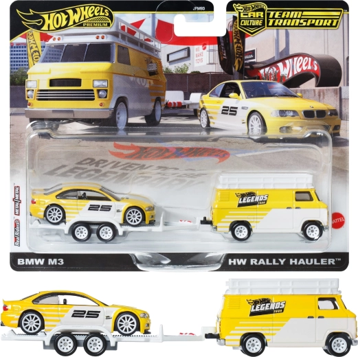 Hot Wheels Premium Team Transport Rally Hauler με BMW M3 E46 1:64