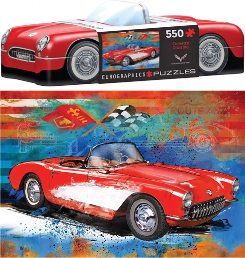 Παζλ σε μεταλλικό κουτάκι Corvette 550 κομμάτια
