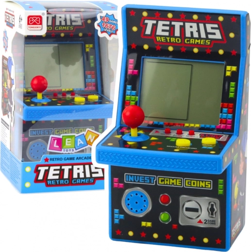 Μίνι αυτόματο παιχνίδι Retro Tetris μπλε