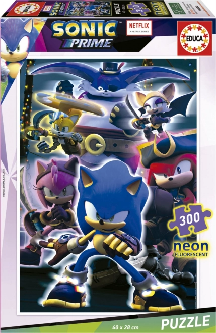 Φωσφορίζον Παζλ Sonic Prime 300 Κομμάτια