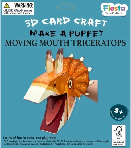 Δημιουργικό σετ 3D κούκλα Triceratops