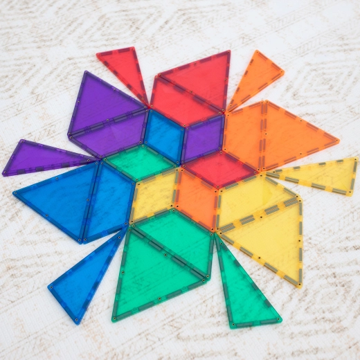 CONNETIX Rainbow Shape Expansion Pack – μαγνητικά δομικά παιχνίδια, 36 τεμάχια