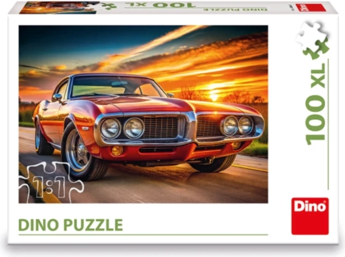 Παζλ Dino Firebird στο ηλιοβασίλεμα XL 100 κομμάτια