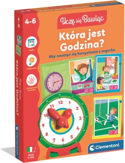 Τι ώρα είναι; εκπαιδευτικό παιχνίδι με παζλ και ρολόι