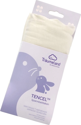 Trä umeland σεντόνι με λάστιχο Tencel 40 × 90 cm σε χρώμα μέντας