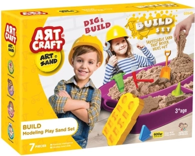 Art craft κινητική άμμος για χειροτεχνίες – σετ κατασκευών 600 g