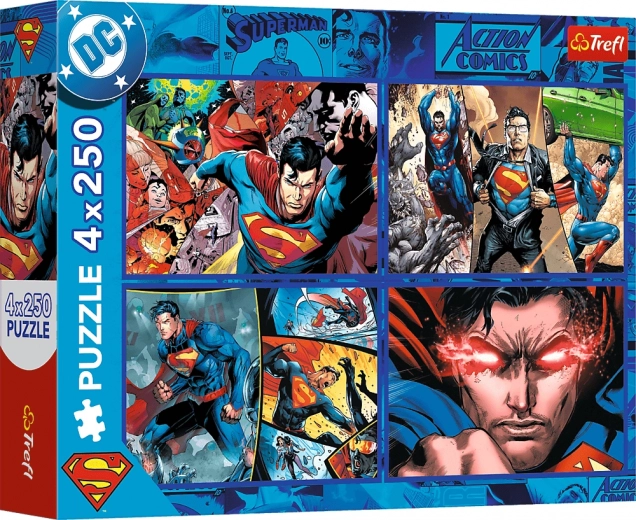 Παζλ 4×250 Το Θάρρος του SUPERMAN TREFL