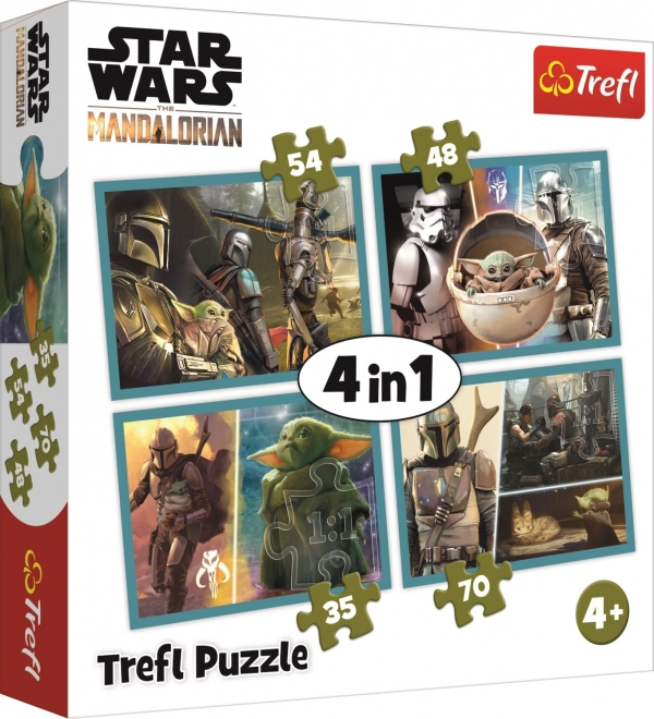 Παζλ 4σε1 MANDALORIAN και ο κόσμος του (35–70 κομμάτια) TREFL
