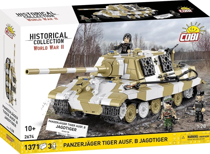Σετ κατασκευής COBI panzerjäger tiger ausf. b jagdtiger 1:28 (1371 τεμάχια)