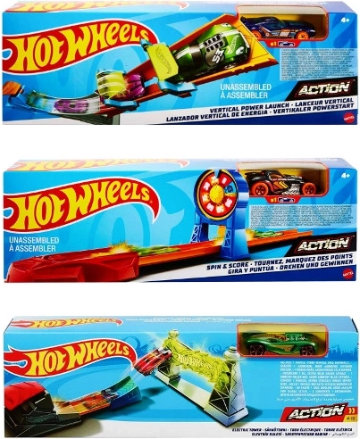 Hot Wheels βασικές προκλήσεις – πίστα με λούπα και εκτοξευτή