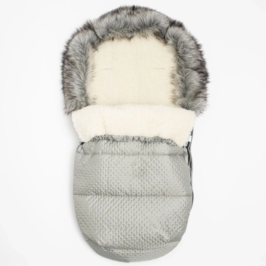 Χειμερινός σάκος ποδιών New Baby Lux Wool γκρι