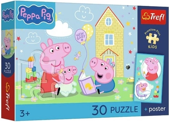 Παιδικό παζλ Premium Plus Kids Peppa Pig – «Η Πέππα έχει σχέδιο» (30 κομμάτια)