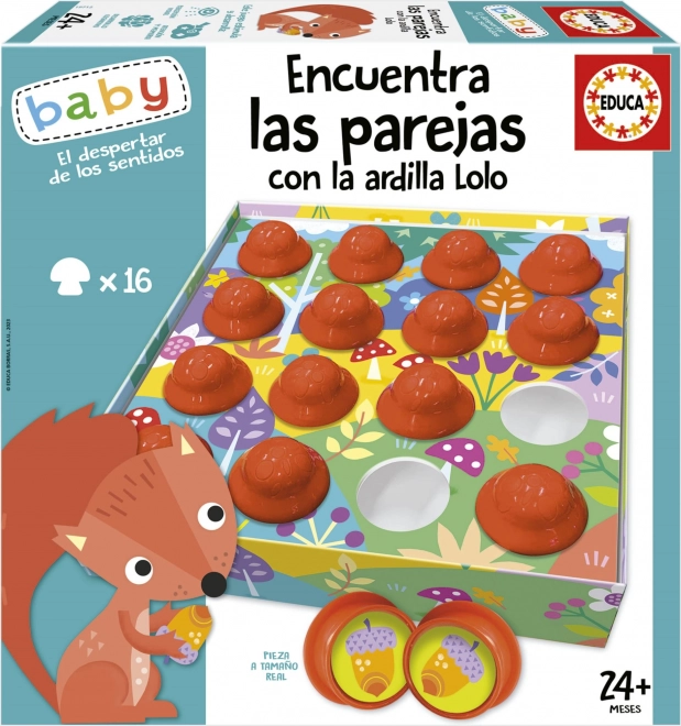 EDUCA Baby Βρες τα ζευγάρια με τον σκίουρο Lolo