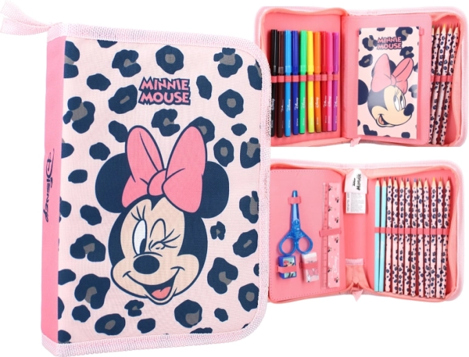 Εξοπλισμένη σχολική κασετίνα Disney Minnie