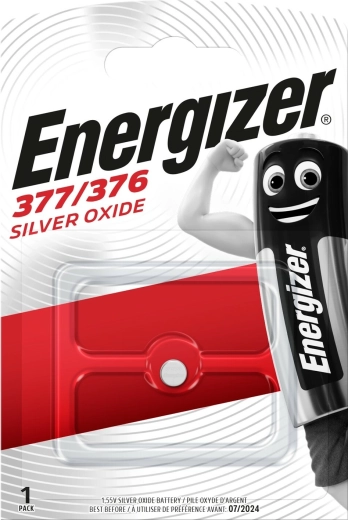 Μπαταρία ρολογιού ENERGIZER 377/376, 1,55 V, 25 mAh, 1 τεμ.
