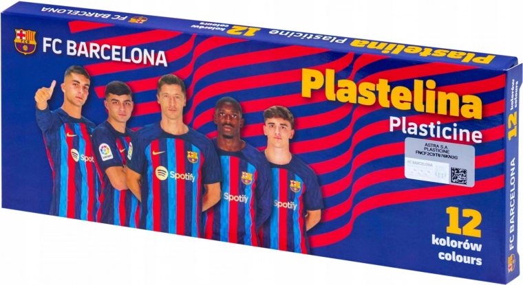 Πλαστελίνη ASTRA FC Barcelona – 12 χρώματα