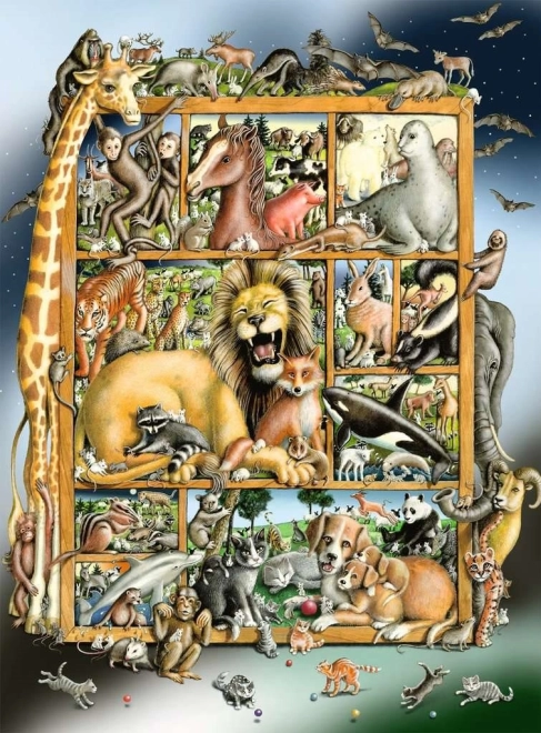 Παζλ Ravensburger Ζωικό μεναζερί XXL 100 κομμάτια