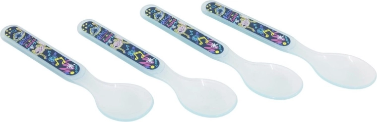Stor σετ παιδικών κουταλιών Stitch (4 τεμ.)