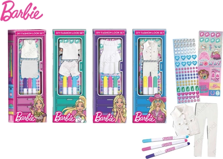 Barbie αξεσουάρ μόδας με μαρκαδόρους – δημιουργικό σετ σε κουτί