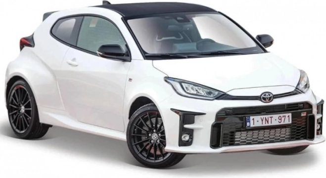 Μοντέλο Toyota Yaris 2021 λευκό 1/24