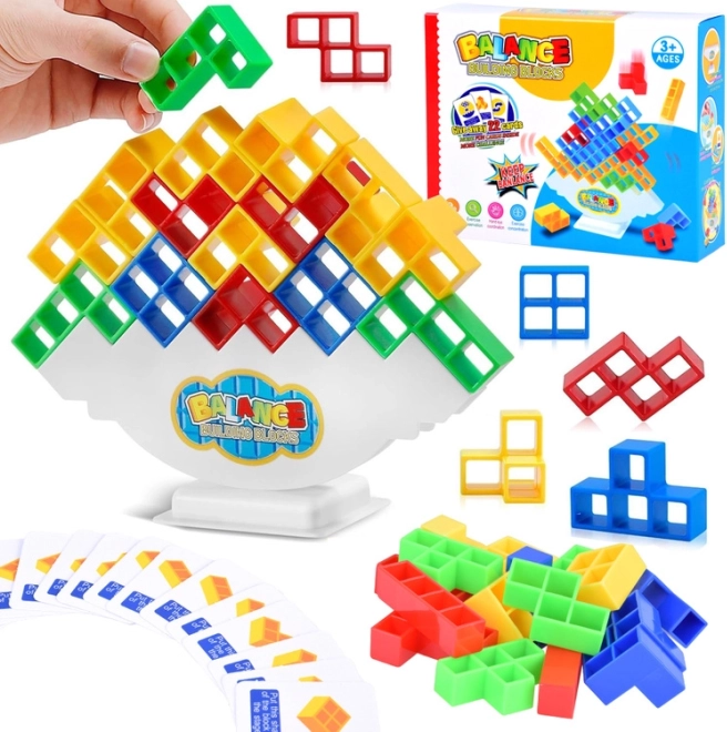 Ισορροπώντας Πύργος Tetris Tower 3D – κατασκευαστικά τουβλάκια και παιχνίδι επιδεξιότητας