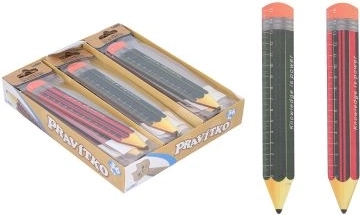 Ξύλινος χάρακας σε σχήμα μολυβιού 12 cm