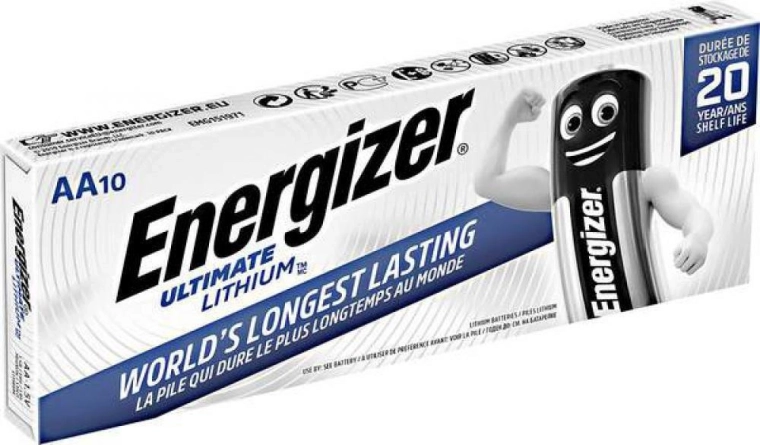 Energizer Ultimate Lithium AA μπαταρίες τύπου AA, 10 τεμ.