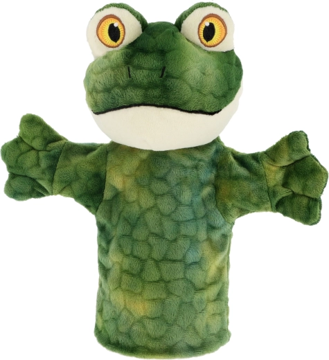 Keel Toys οικολογική λούτρινη χειροκούκλα βάτραχος 27 cm