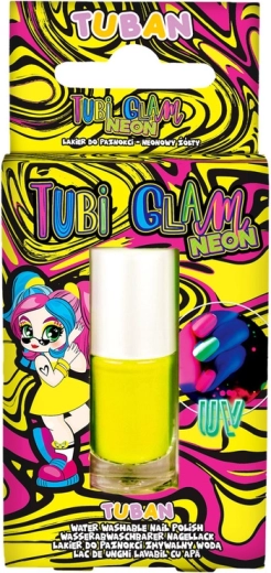 Tuban Tubi Glam παιδικό βερνίκι νυχιών σε νέον κίτρινο χρώμα 5 ml