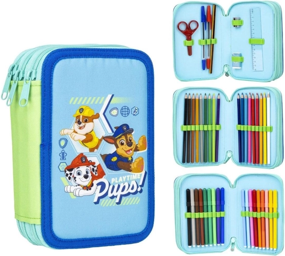 Εξοπλισμένη τριώροφη κασετίνα Paw Patrol