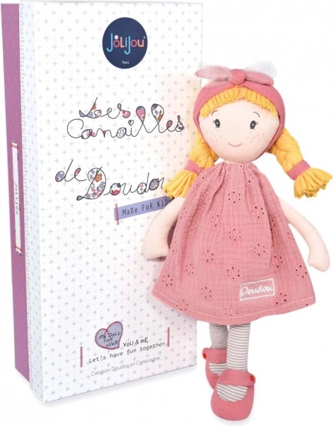 Υφασμάτινη κούκλα Suzette 36 cm από την Doudou Jolijou