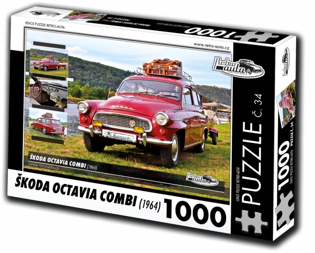 Παζλ Retro-auta Škoda Octavia Combi (1964) – 1000 κομμάτια