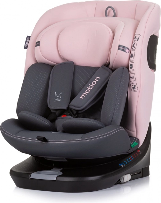Παιδικό κάθισμα αυτοκινήτου i-Size 40–150 cm με ISOFIX και περιστρεφόμενη βάση, Flamingo